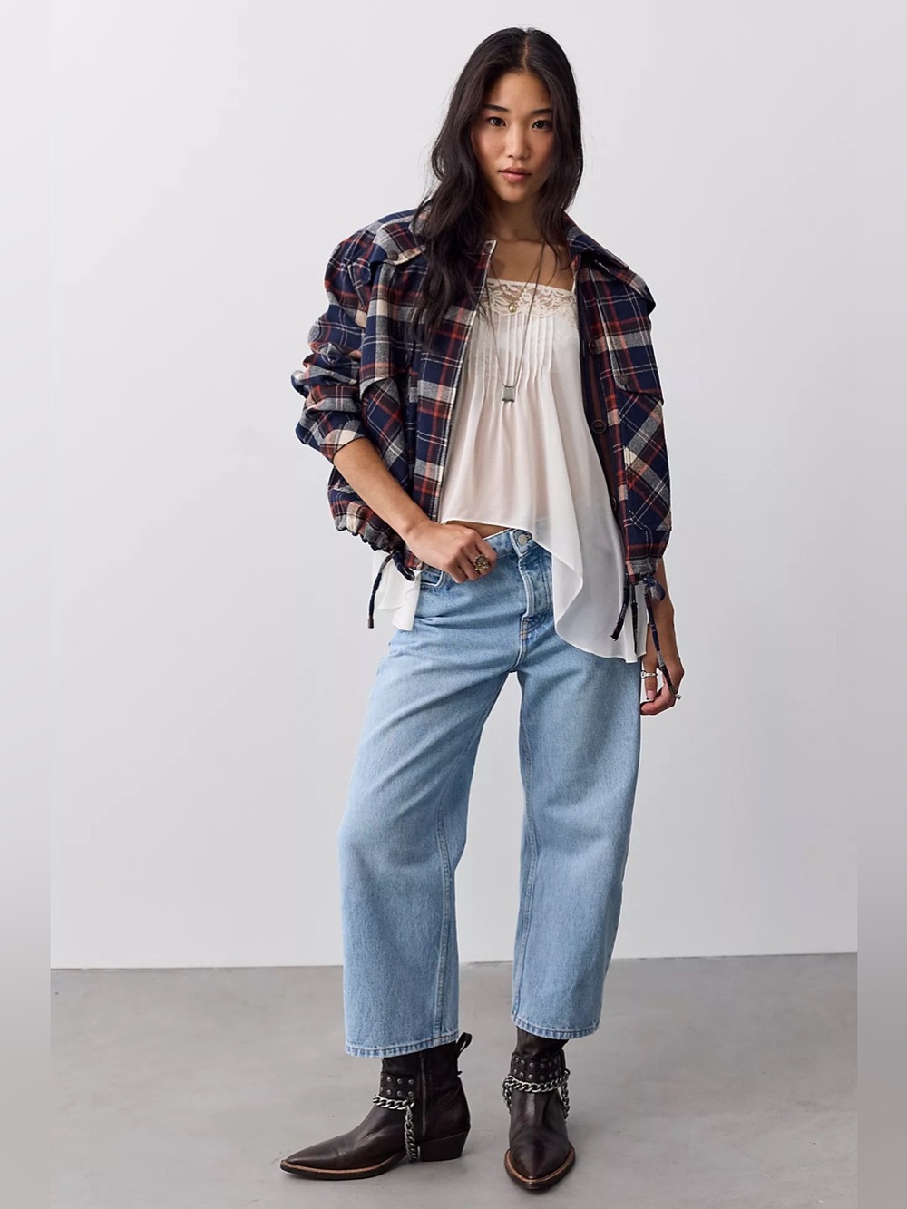 Free People We The Free Deep Trance Dropped Boyfriend Jeans Size 30
